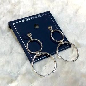 ✅🆕Sterling silver double hoops